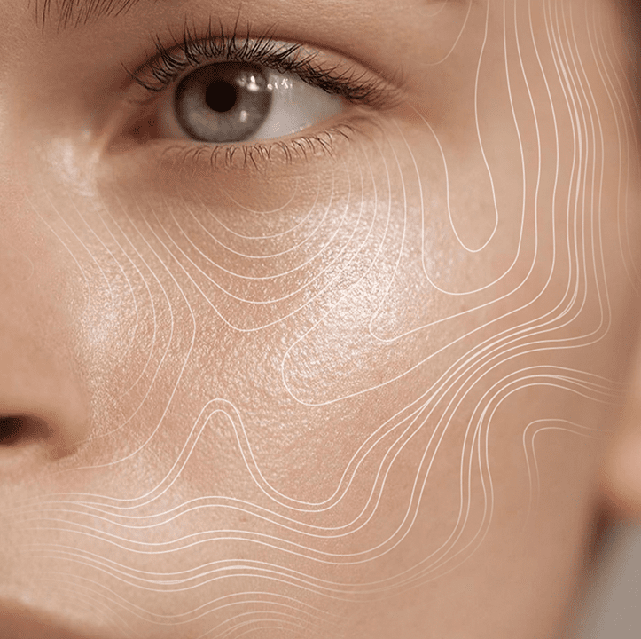 What Aura 3d imaging analyzes on the face